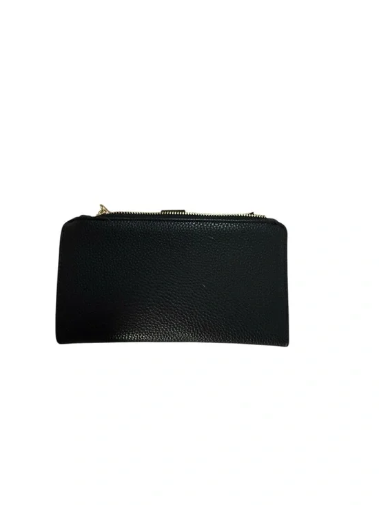Nanette Lepore Black Pebbled Leather Wallet with Polka Dot Trim - Picture 5 of 5